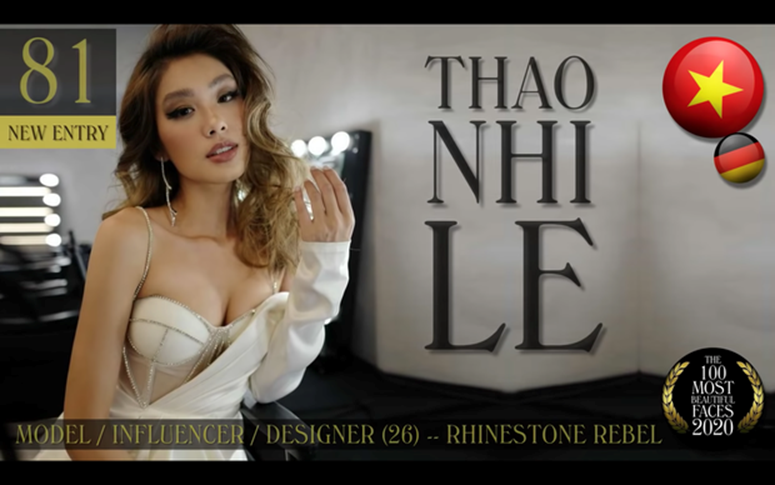 Thảo Nhi Lê trở thành mỹ nhân Việt duy nhất lọt Top 100 gương mặt đẹp nhất thế giới-2