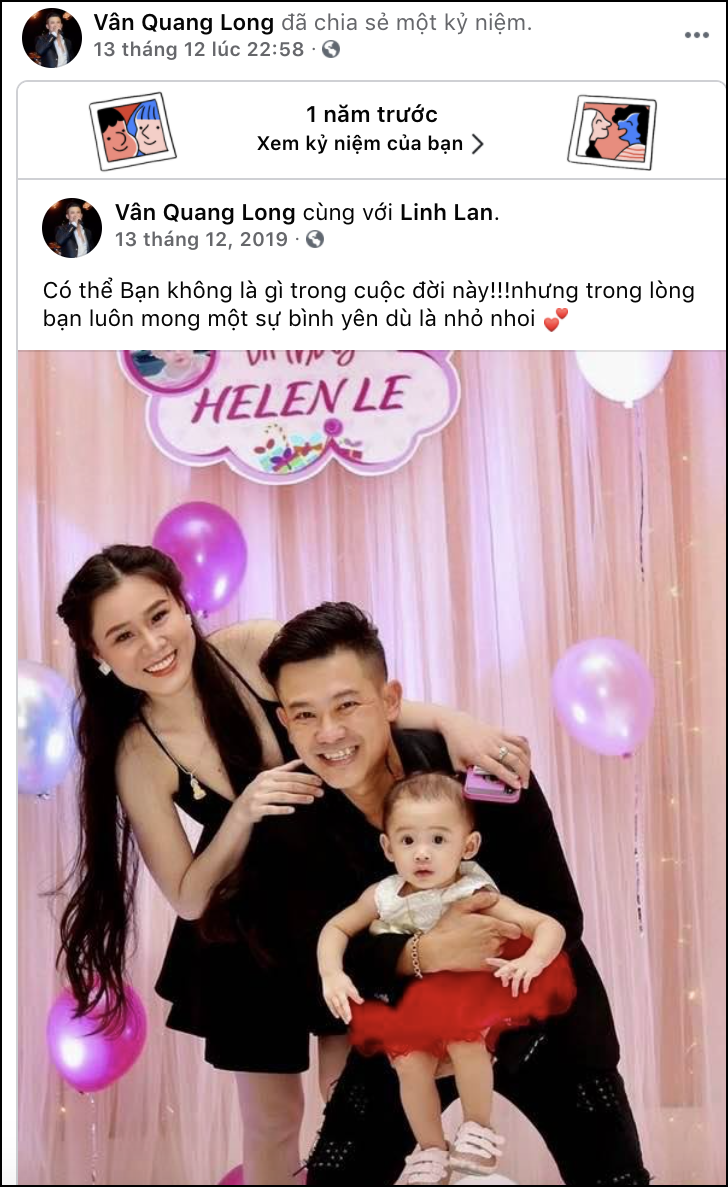 Nghẹn ngào những bài đăng gần nhất của Vân Quang Long trước khi qua đời vì đột quỵ - dạt dào nỗi nhớ vợ con-8