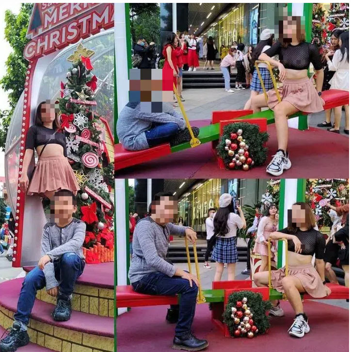 Người phụ nữ thả rông xuống đường cùng gia đình lại tiếp tục gây sốc khi mặc quần ngắn y hệt kiểu quần chip đến phòng tập gym-4