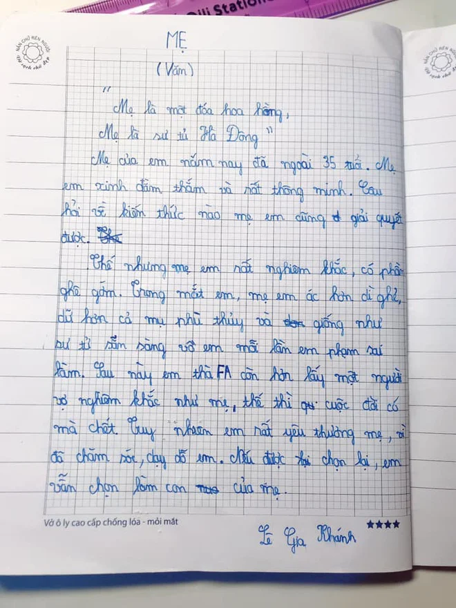 Những bài văn tả mẹ ‘cười ra nước mắt’ của học sinh, bài văn cuối cùng ai đọc xong cũng câm nín-1