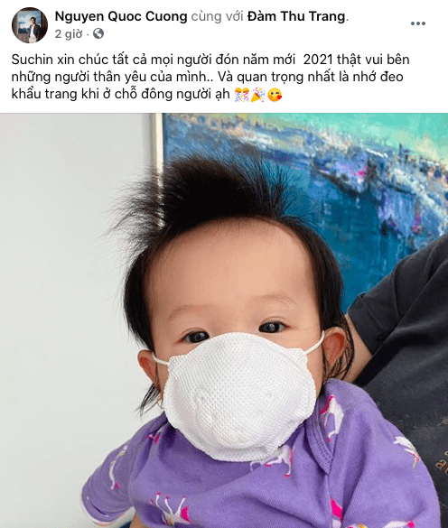 Cường Đô La lần đầu khoe ảnh chính diện của con gái-3