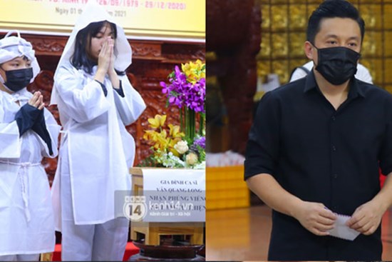 Tang lễ NS Vân Quang Long: Lam Trường lặng lẽ đến viếng, rơi nước mắt với hình ảnh các con của cố NS chắp tay cảm ơn từng người