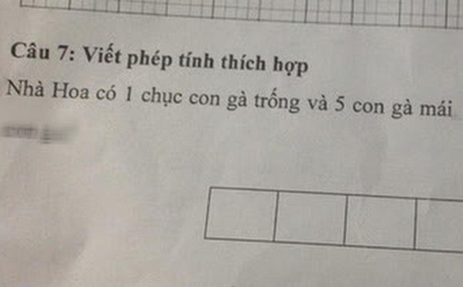 Bài toán lớp 1 tính số gà, phụ huynh đọc vào tức anh ách: Nhà tôi giải 3 đời cũng chưa xong!-1