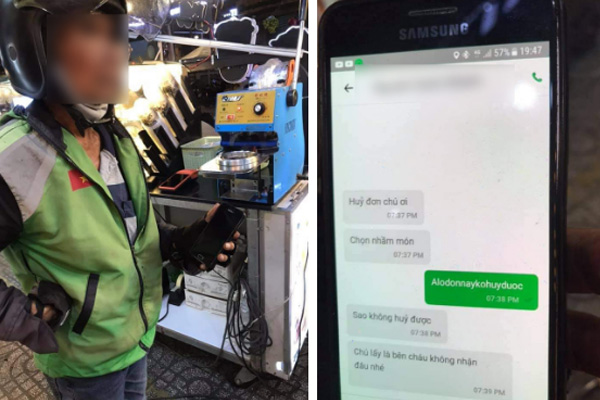 Thượng đế đặt 2 ly trà sữa rồi bùng với lý do chọn nhầm món, còn nhất định không hủy chuyến khiến bác tài xế khốn đốn-1