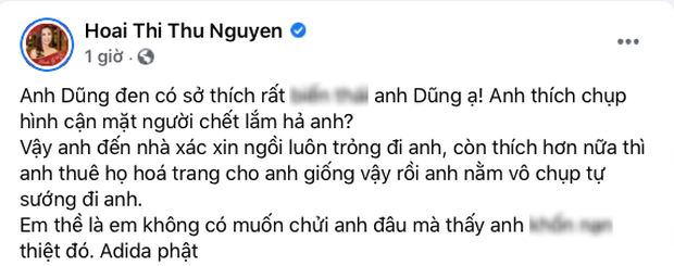 Chồng Thu Phương viết tâm thư giải thích về ảnh NS Vân Quang Long, đáp trả và chỉ trích ngược lại Hoa hậu Thu Hoài-2