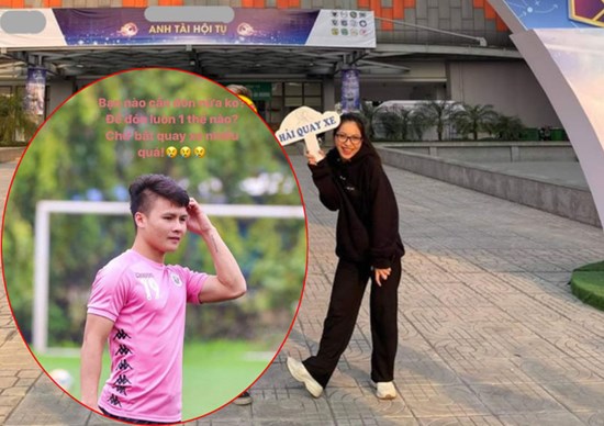 Khoảnh khắc khó đỡ: Nhật Lê tươi rói cầm biển