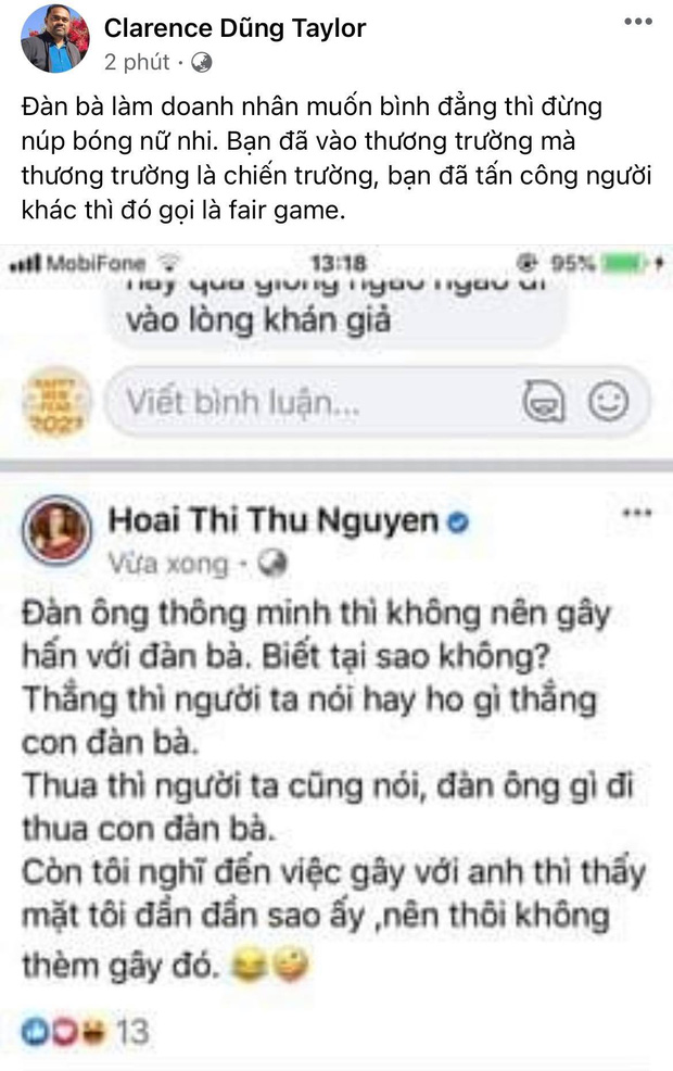 Hoa hậu Thu Hoài đăng status nói rõ thái độ hậu bị công kích, chồng Thu Phương 1 đáp 1 ngay và luôn-2