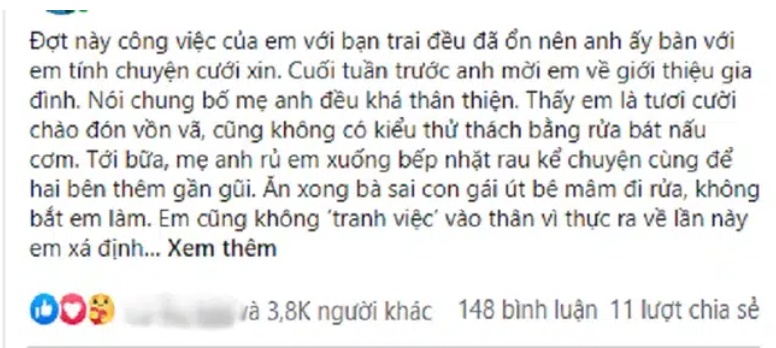 Vừa gặp mặt mẹ bạn trai đã đề nghị có bầu trước rồi sang năm cưới cho đẹp, ngờ đâu gặp phải nàng dâu cứng hơn thép khiến bà á khẩu-1
