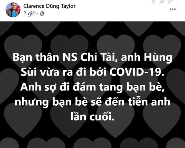 NS Hùng Sùi - bạn thân cố NS Chí Tài đột ngột qua đời vì Covid-19-1