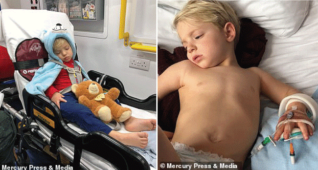 Bất chấp dự đoán chỉ có 5% khả năng sống sót, cậu bé sinh ra với nội tạng nằm ngoài cơ thể đã khiến nhiều người ngỡ ngàng sau 4 năm-7