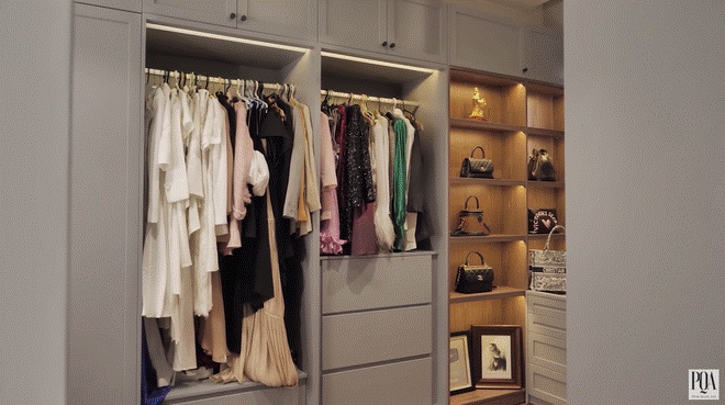 Căn hộ cao cấp màu trắng trang nhã của Phạm Quỳnh Anh: Nhiều đồ nội thất thông minh, phòng để đồ hiệu khiêm tốn-9