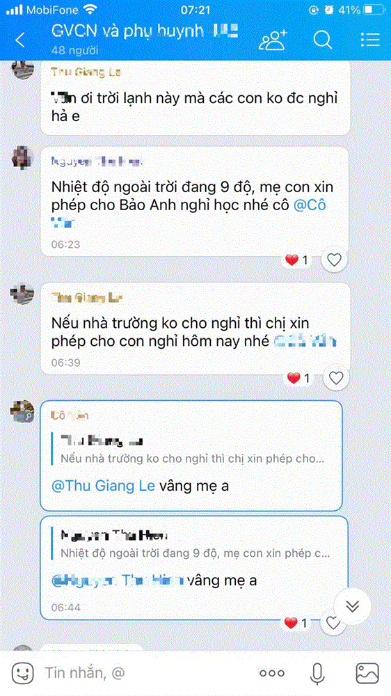 Trời lạnh 9 độ mà chưa thấy trường ra thông báo, phụ huynh cập nhật tình hình từng phút, loay hoay không biết nên cho con đi học hay nghỉ-2