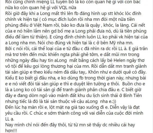 Linh Lan không phải vợ hợp pháp của Vân Quang Long: Con giáp thứ 13, đòi tiền phúng điếu nếu không đưa sẽ quậy-8