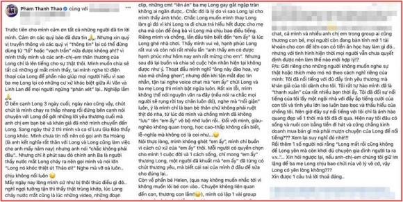 Phạm Thanh Thảo tiết lộ sự thật về vợ cũ Vân Quang Long, phân vân mở tài khoản cho bé Helen: Nên làm thế nào để hợp lý-1