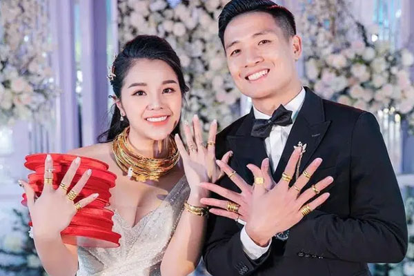 Hình ảnh đầu tiên của cặp đôi Bùi Tiến Dũng - Khánh Linh ở khách sạn tổ chức đám cưới tại Hà Nội, nhan sắc cô dâu xinh đến ngỡ ngàng-10