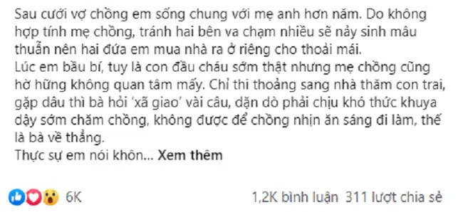Mới sinh chục ngày mẹ chồng đã sai xuống bếp nấu cơm, nàng dâu vui vẻ vâng dạ song tới bữa nhìn mâm cơm cô dọn mà bà đứng hình-1