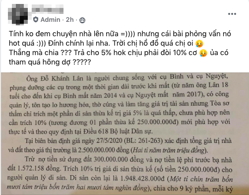 Biến lại căng: Em họ lật mặt Khánh Vân nói dối, tung cả bằng chứng tố bố mẹ Trà Long đòi hưởng thêm 5% tài sản-2
