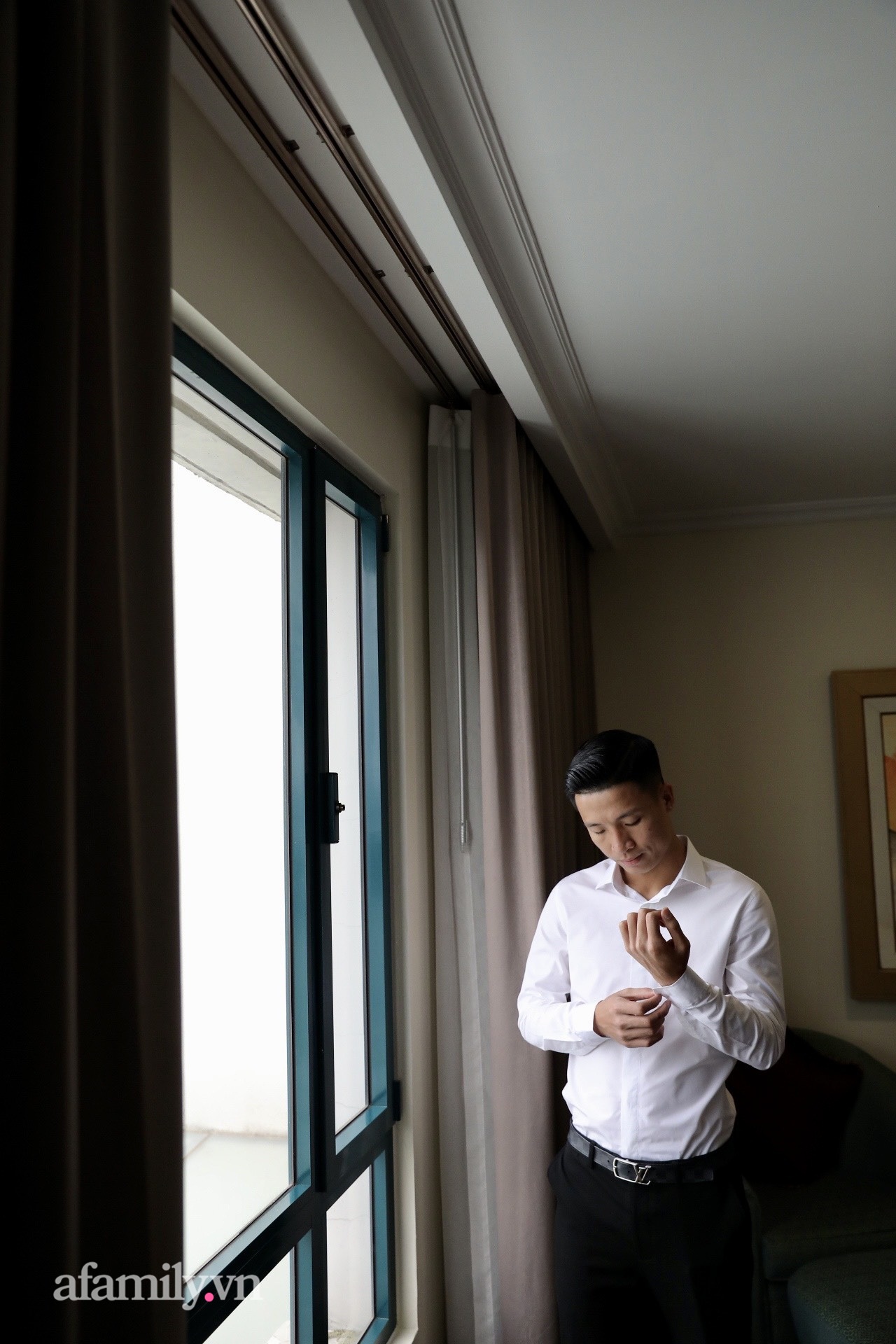 Hình ảnh đầu tiên của cặp đôi Bùi Tiến Dũng - Khánh Linh ở khách sạn tổ chức đám cưới tại Hà Nội, nhan sắc cô dâu xinh đến ngỡ ngàng-3