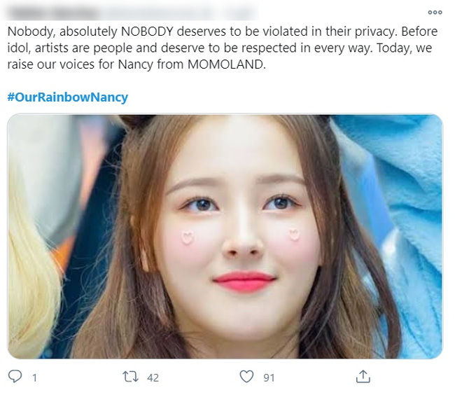 Biến căng: Nancy (MOMOLAND) bị lộ ảnh nhạy cảm khi đang thay đồ biểu diễn, là do fan Việt chụp lén?-1