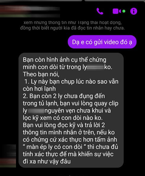 Vụ tố trà sữa có giòi ở Đà Nẵng: Người thân tiết lộ tình trạng của thực khách sau bài phản ánh, phía hệ thống trà sữa vẫn hẹn xác minh và gọi lại-3