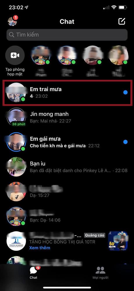 Mẹo đọc tin nhắn Messenger nhưng không bị lộ... đã xem-2