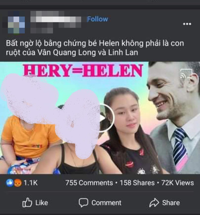 Chồng ca sĩ Phương Vy bị ghép ảnh với vợ 2 Vân Quang Long để đưa tin xuyên tạc về thân phận con gái của cố ca sĩ-2