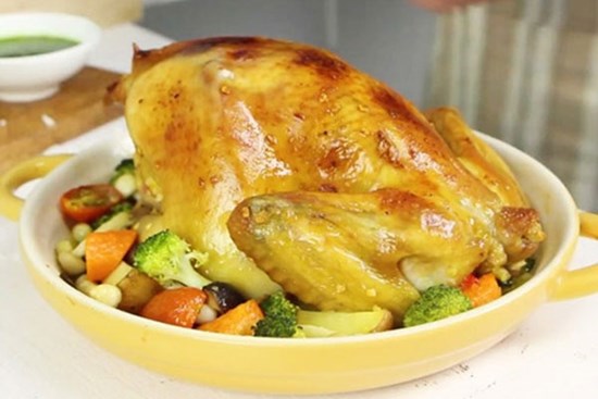 Công thức chế biến gà nướng rau củ ngon lạ miệng