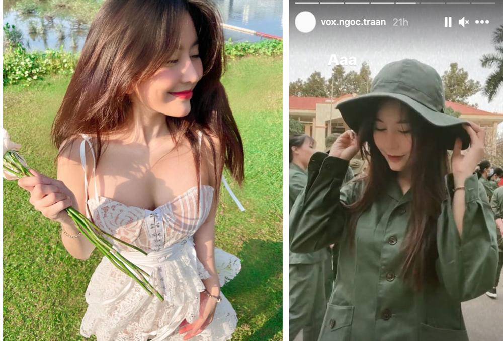 Võ Ngọc Trân thay đổi 180 độ khi đi học quân sự, so với hình ảnh cực đốt mắt trên MXH có còn xinh?-2