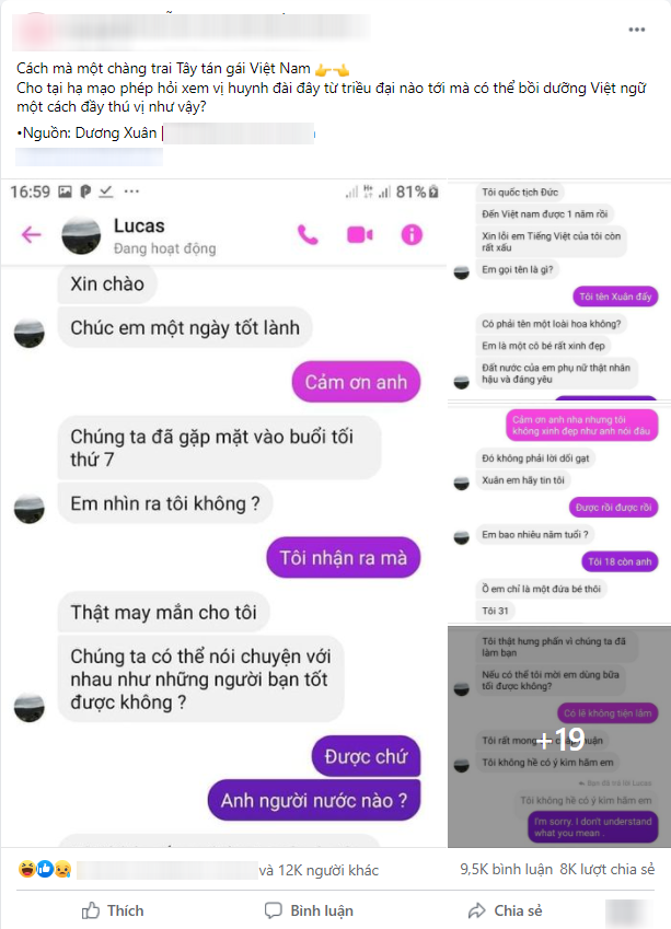 Cười bò bởi cách tán gái như văn mẫu xửa xưa của trai Tây, tiếng Việt sặc mùi Google dịch nhưng dân mạng vẫn xuýt xoa vì cute quá-1