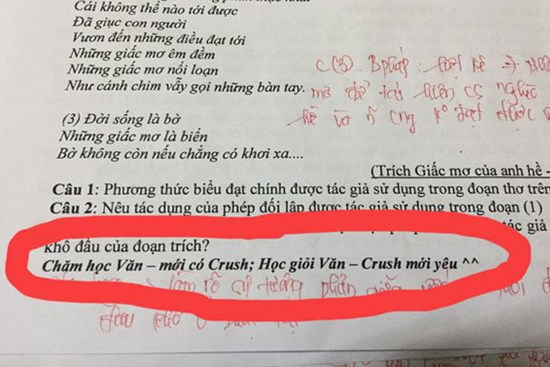 Thêm 1 câu cực chất vào đề kiểm tra, cô giáo khiến học trò đua nhau đi học Văn