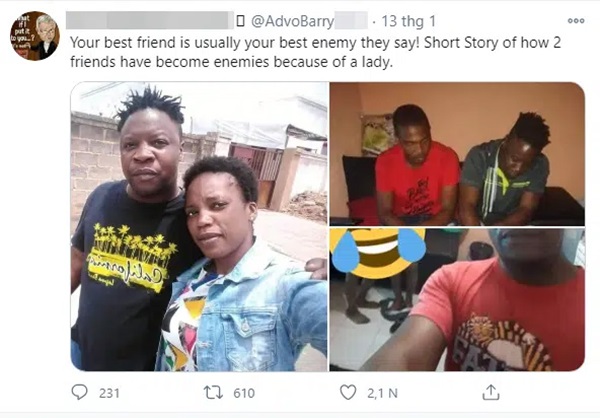 Bị vợ cắm sừng, người đàn ông thản nhiên chụp selfie tại hiện trường đánh ghen, màn tạo dáng của kẻ thứ 3 là không ngờ nhất-1