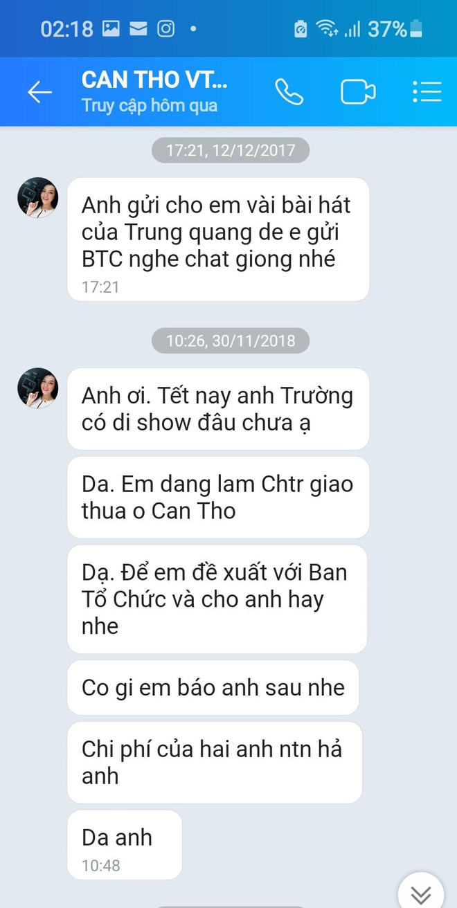 Quản lý Đan Trường bị tố lật show phút chót vì gài thêm CS Trung Quang bất thành, đăng tâm thư giải thích-2