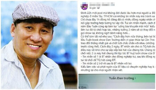 Quản lý Đan Trường bị tố lật show phút chót vì gài thêm CS Trung Quang bất thành, đăng tâm thư giải thích-1