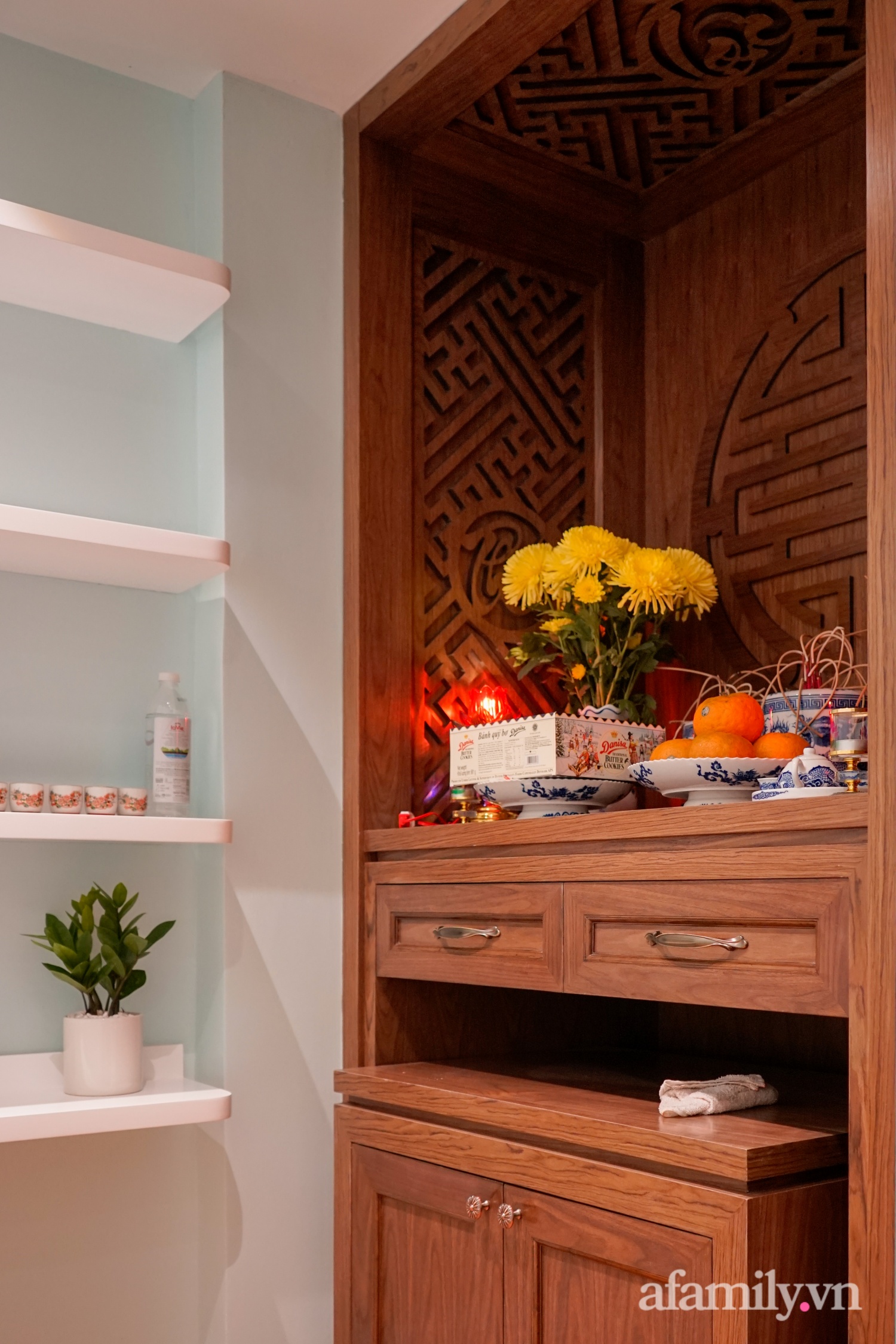 Căn hộ 80m² màu xanh dịu dàng, ngập tràn cảm giác ấm cúng ở Hà Nội-8