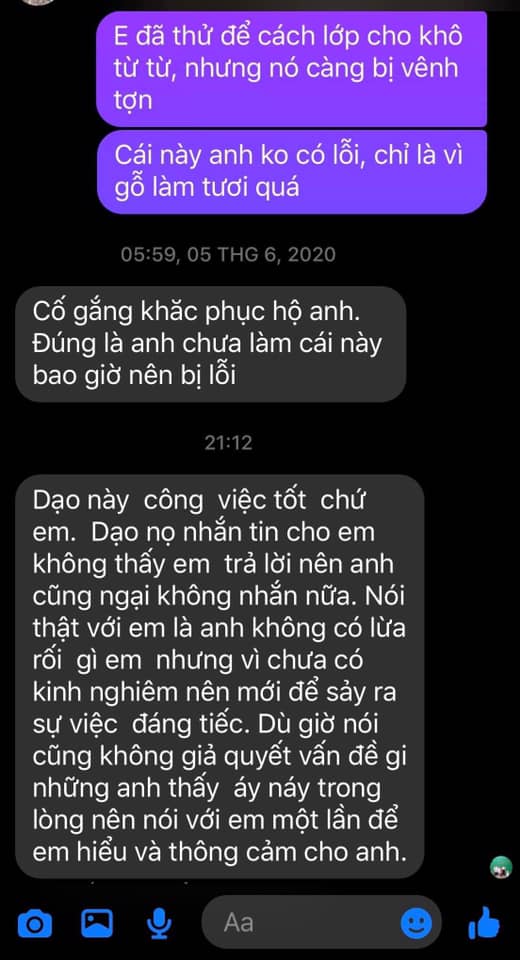 Tin nhắn sau nửa năm của anh thợ làm hỏng chuyện khiến ai cũng bất ngờ khi đọc-1