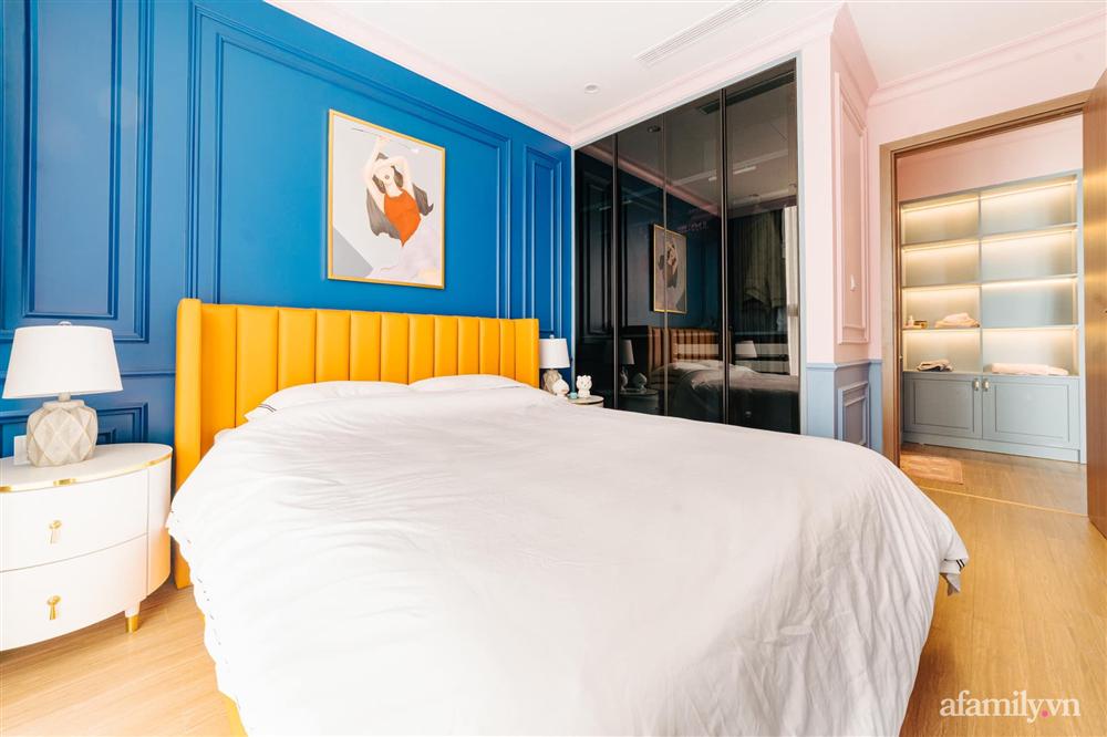 Căn hộ 45m² đẹp không góc chết với điểm nhấn là hai gam màu xanh hồng cực chất có chi phí hoàn thiện 200 triệu đồng ở Hà Nội-23