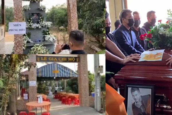 Lễ an táng ca sĩ Vân Quang Long tại Đồng Tháp: Linh Lan bật khóc cùng con gái xuất hiện ở lễ tang-10