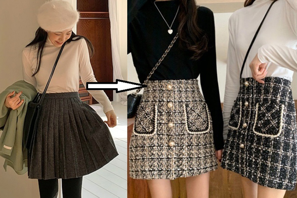 5 kiểu chân váy gái Hàn thường diện với áo len, nàng công sở nên hóng ngay để không bao giờ lo mặc xấu-17