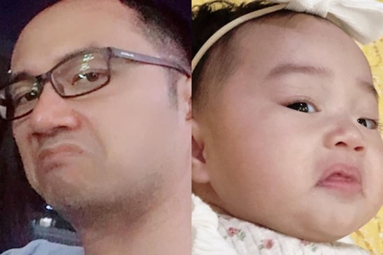 Bé gái 6 tháng tuổi mặt như tấu hài, còn khiến mẹ muốn 