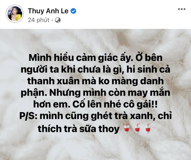 Vợ Đăng Khôi đăng đàn đồng cảm với Thiều Bảo Trâm, ẩn ý cũng từng trải qua chuyện tương tự-1