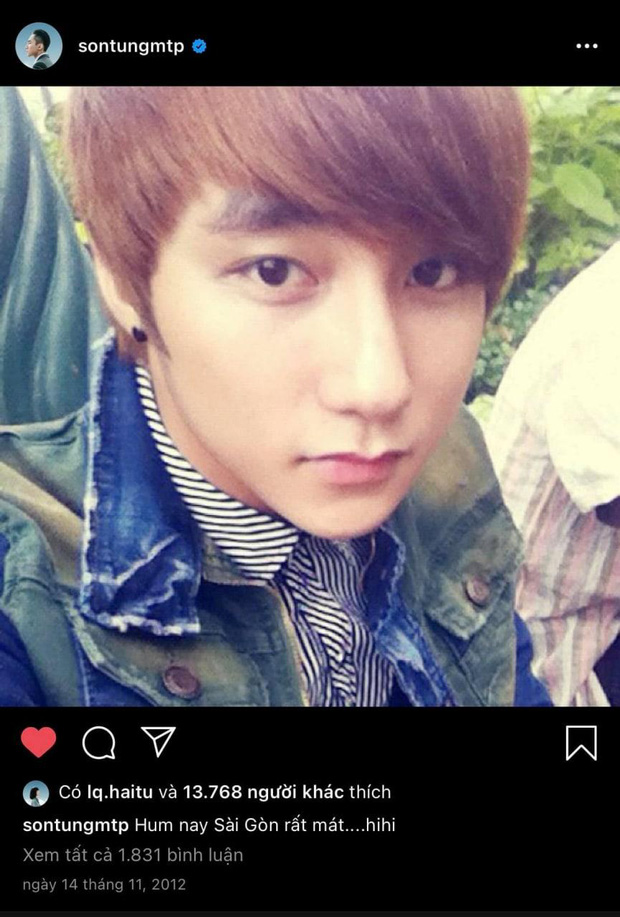 Thiều Bảo Trâm vừa xoá hết hình cũ, Hải Tú bỗng đào lại ảnh của Sơn Tùng từ năm 2012 với hành động trái ngược?-1