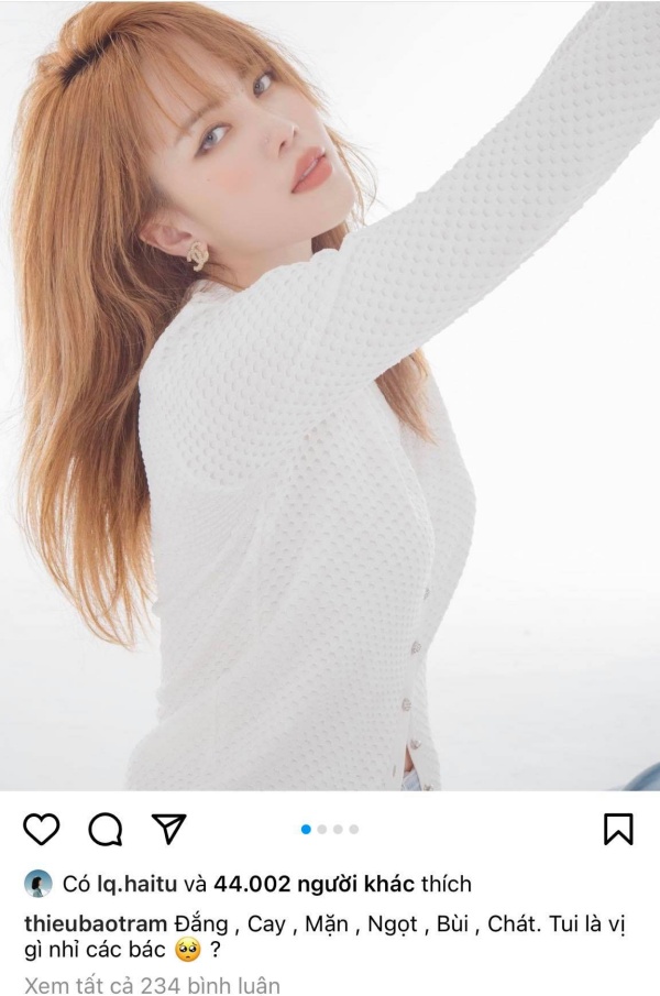 Động thái đầu tiên của Hải Tú sau scandal trà xanh: Đêm khuya thanh vắng like hàng loạt ảnh của Thiều Bảo Trâm-1