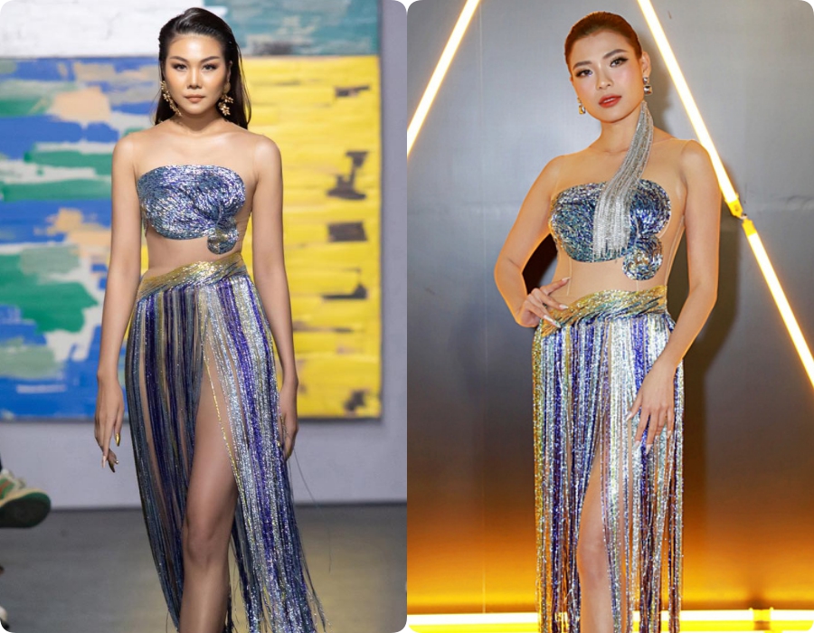 Sexy nhất thảm đỏ WeChoice 2020, Thúy Diễm nhờ chơi chiêu độc mà chất ngang Thanh Hằng khi đụng hàng-5