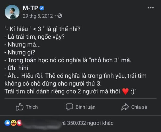 Giữa drama với Thiều Bảo Trâm - Hải Tú, Sơn Tùng M-TP bất ngờ bị đào mộ status nói về chuyện tình tay ba-1
