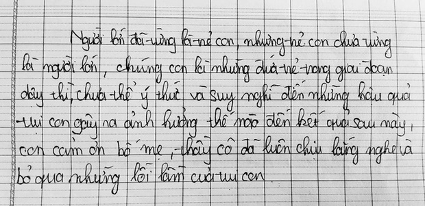 Những bức thư nghẹn ngào trước ngày họp phụ huynh: Cha mẹ đâu phải lúc nào cũng đúng, làm ơn đừng áp đặt nữa!-2