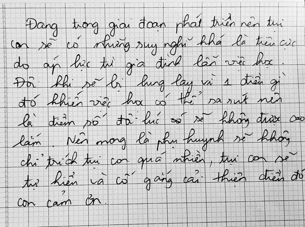 Những bức thư nghẹn ngào trước ngày họp phụ huynh: Cha mẹ đâu phải lúc nào cũng đúng, làm ơn đừng áp đặt nữa!-6