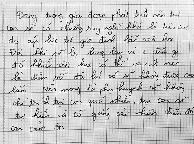 Những bức thư nghẹn ngào trước ngày họp phụ huynh: Cha mẹ đâu phải lúc nào cũng đúng, làm ơn đừng áp đặt nữa!-6
