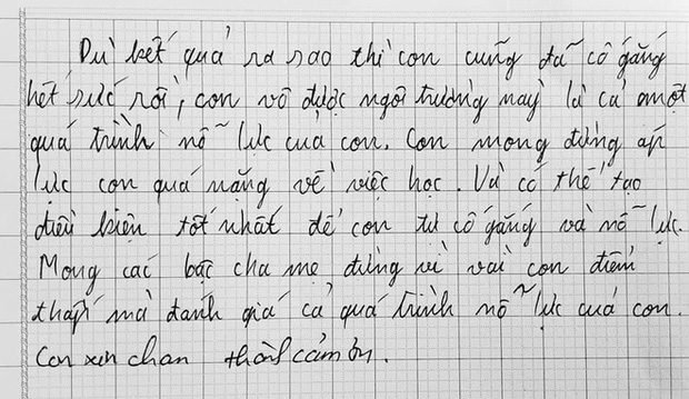 Những bức thư nghẹn ngào trước ngày họp phụ huynh: Cha mẹ đâu phải lúc nào cũng đúng, làm ơn đừng áp đặt nữa!-9
