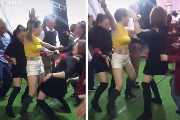 Team mẹ chồng trung niên quẩy cực sung trong đám cưới, diện cả đồ sexy như thiếu nữ khiến dân mạng tranh cãi-1