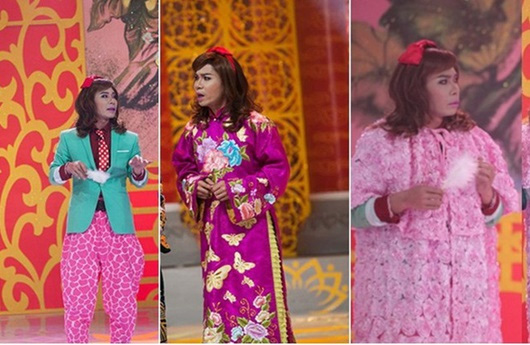 Điểm lại trang phục 7 sắc cầu vồng nhìn hoa mắt của cô Đẩu điệu nhất Táo Quân suốt 16 năm qua-11